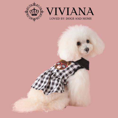 
            ドッグウェア「VIVIANA」ギンガムチェックワンピース／ベア
          