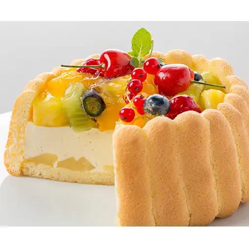 エクラン・ビジュー「フルーツのシャルロット」 お菓子 ケーキ タルト 宝石箱 新鮮 美味しい カスタードクリーム 手作業 安心 しっとり 