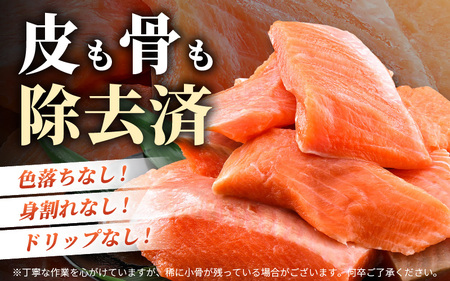 【先行予約】 【訳あり】 ふくいサーモン切り落とし (生食用) 150g × 2パック 合計300g 皮剝ぎ・骨抜き加工済 サイズ不揃い 真空冷凍 【2025年8月上旬以降順次発送】 【サーモン 鮭 