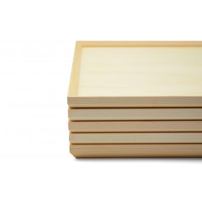 ふるさと納税 海南市 スタッキングトレー　白木 33cm長　5枚セット |  | 01