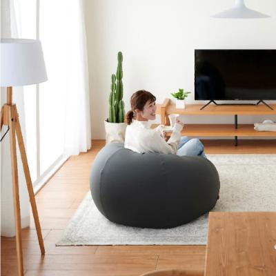 ふるさと納税 岡崎市 【ハナロロ】 ビーズクッション メガオニオン360リットル ニットカバー付(チャコールグレー) |  | 01