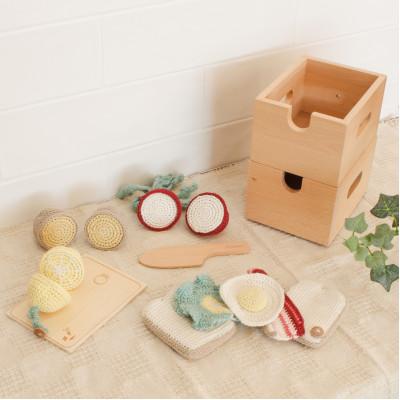 ふるさと納税 和泉市 HOPPL(ホップル)おままごとギフトBOXセット(手編みおもちゃ)