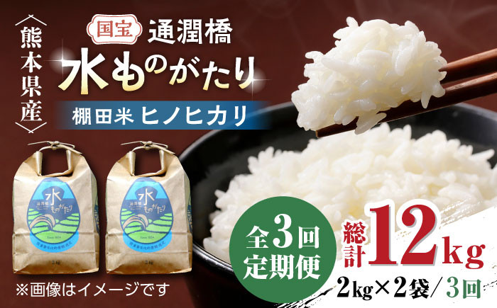 
            【全3回定期便】令和6年産  通潤橋 水ものがたり 棚田米 4kg (2kg×2袋) 国産 白米 お米 白糸台地 熊本産 特別栽培米 定期便【一般社団法人 山都町観光協会】[YAB024] 
          