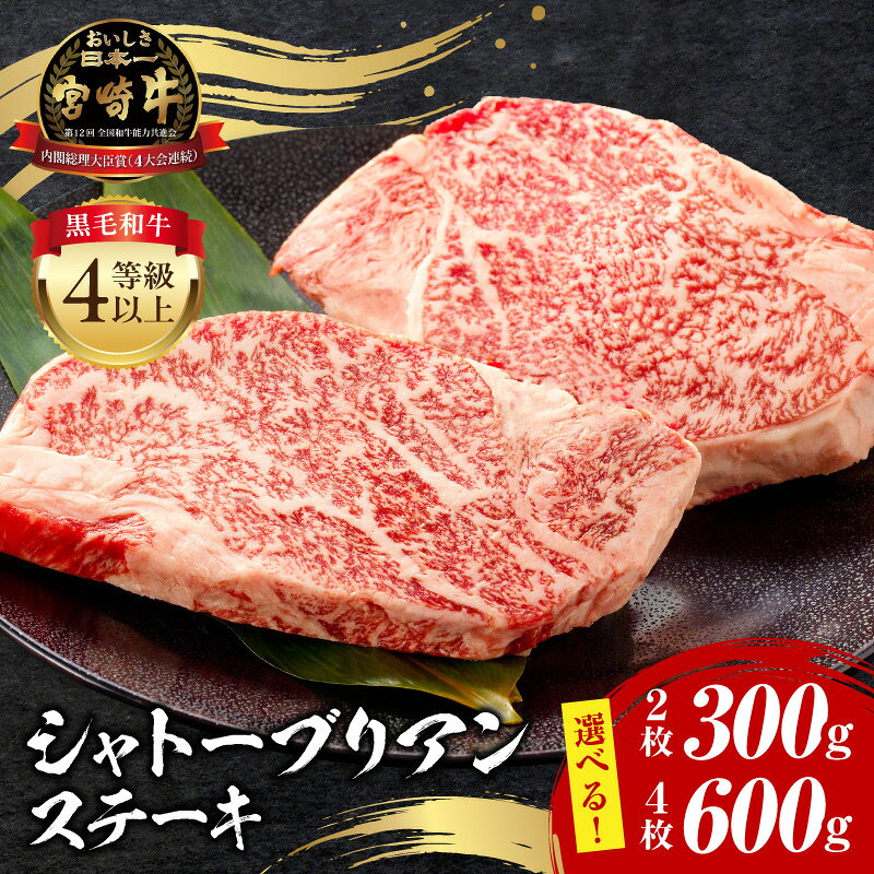【ふるさと納税】【選べる内容量】宮崎牛 シャトーブリアンステーキ シャトーブリアン ステーキ 焼肉 肉 牛肉 精肉 ヒレ肉 赤身肉 人気 4等級以上 贈り物 ギフト 贈答用 贈答 プレゼント ご褒美 お祝い 記念日 ディナー お祝い 内祝い 冷凍 宮崎市 送料無料