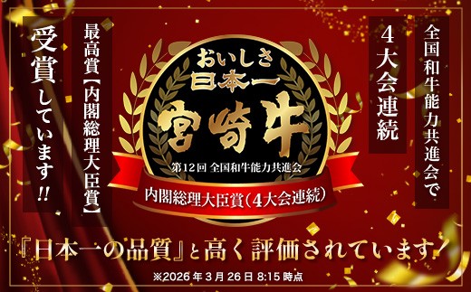 宮崎牛 ロース ステーキ 約500g（2枚入）×1P 冷凍｜国産 牛肉 4等級以上 黒毛和牛 肉 お肉 ブランド牛 鉄板焼き 高級 株式会社ミヤチク 宮崎県 諸塚村 MY-01