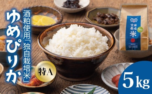 
                  【北海道　農家直送！】太田農場　酒粕独自栽培米特Aゆめぴりか　令和7年産　5kg
                