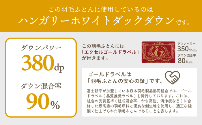 【高島屋選定品】〈富士新幸九州〉「GuuG」ダブル 羽毛肌掛けふとん　ハンガリーホワイトダック ダウン90％《壱岐市》寝具 ダウンケット 布団 クール寝具 オールシーズン対応 羽毛布団 肌掛け布団 国