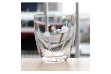 浅草切子 暮らしの硝子「たんぽぽ FLEUR」化粧箱入り_0012-013-T03
