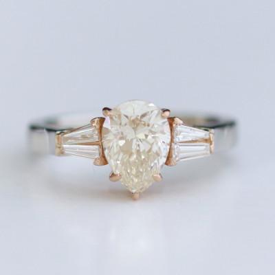 ふるさと納税 山梨市 プラチナ/K18PGダイヤモンド【1.587ct D0.28ct】G5657 |  | 01