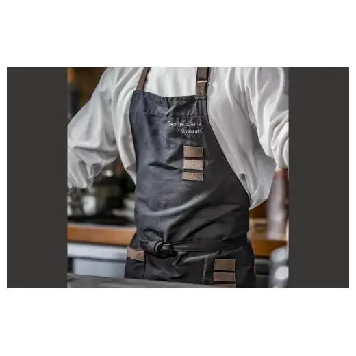 THE TABLIER（ザ・タブリエ）George cuisine×SEWING TAKEUCHI エプロン Chef 墨黒