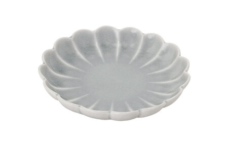 【瀬戸焼】削ぎ菊型取皿 貫入グレー 2枚セット 【ヤマハツクリタ株式会社】 / 食器 和食器 丸皿 / 瀬戸市[BBDV009]
