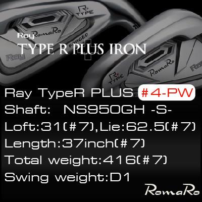 ふるさと納税 瑞穂町 RomaRo Ray Type R PLUS Iron #4-PW NS950S 7本セット