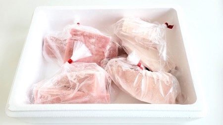 天然 まぐろ セット（とろびんちょう・きはだまぐろ） 約1.2kg (a10-908)