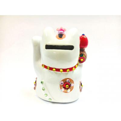 ふるさと納税 中間市 金運親子ジュエリー招き猫エメラルド(小) |  | 03