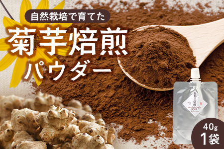 白色菊芋焙煎 パウダー （40g×1袋）SK-3｜ コーヒー 菊芋 パウダー ノンカフェイン 野菜茶 きくいも お茶 焙煎 ギフト グルメ お取り寄せ 鹿児島県 南大隅町 島子農園