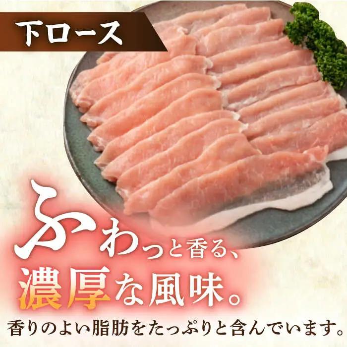 【12回定期便】若楠ポーク スライスセット 1kg（肩ロース 下ロース バラ）/宮地ハム [UBM016] 豚肉 豚 肉