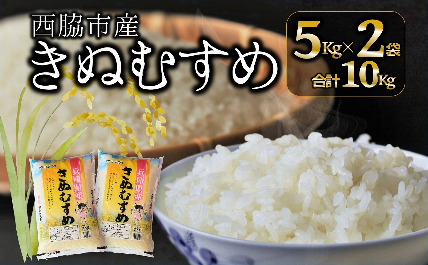 
                  【ブランド米 きぬむすめ】精米10kg（5kg×2）(19.5-3)
                