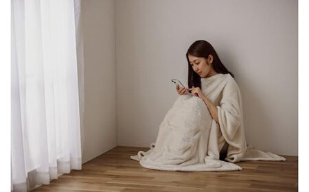 毛布　3WAYマルチ毛布 M-3M アイボリー