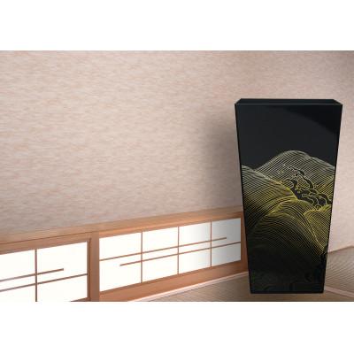 ふるさと納税 和歌山市 蒔絵調 ダストボックス L角 9.5L 波 ブラック 和室に日本の美を添えるくず入れ |  | 01