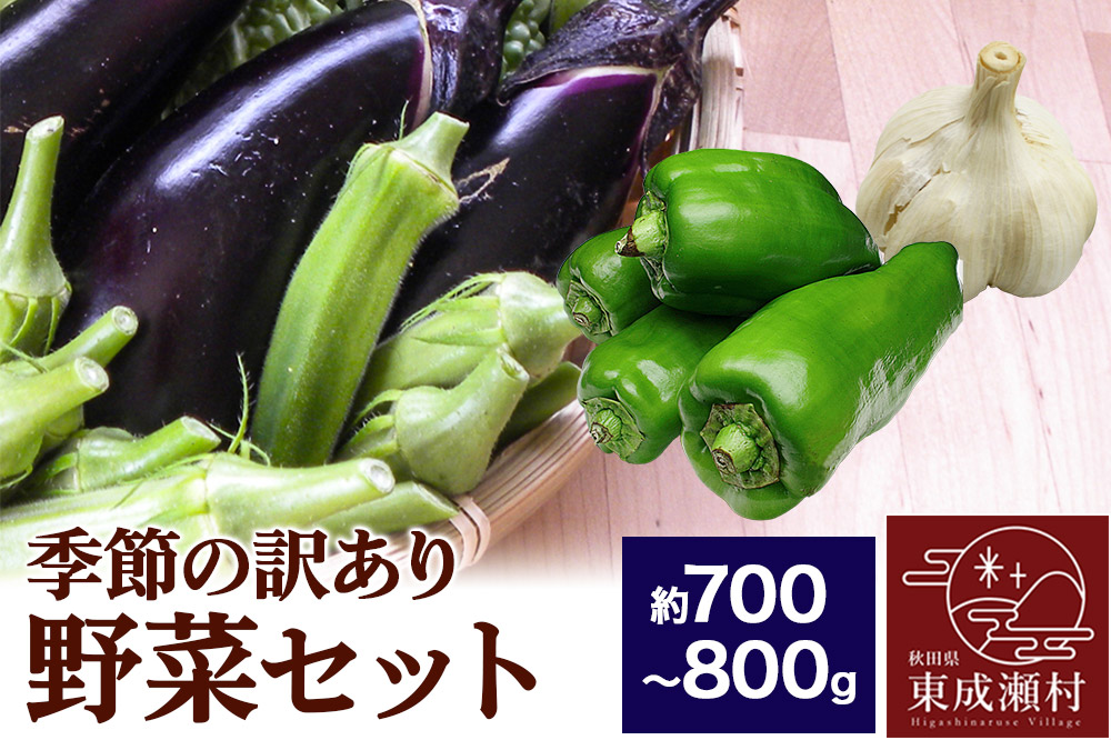 季節の訳あり野菜セット 約700〜800g