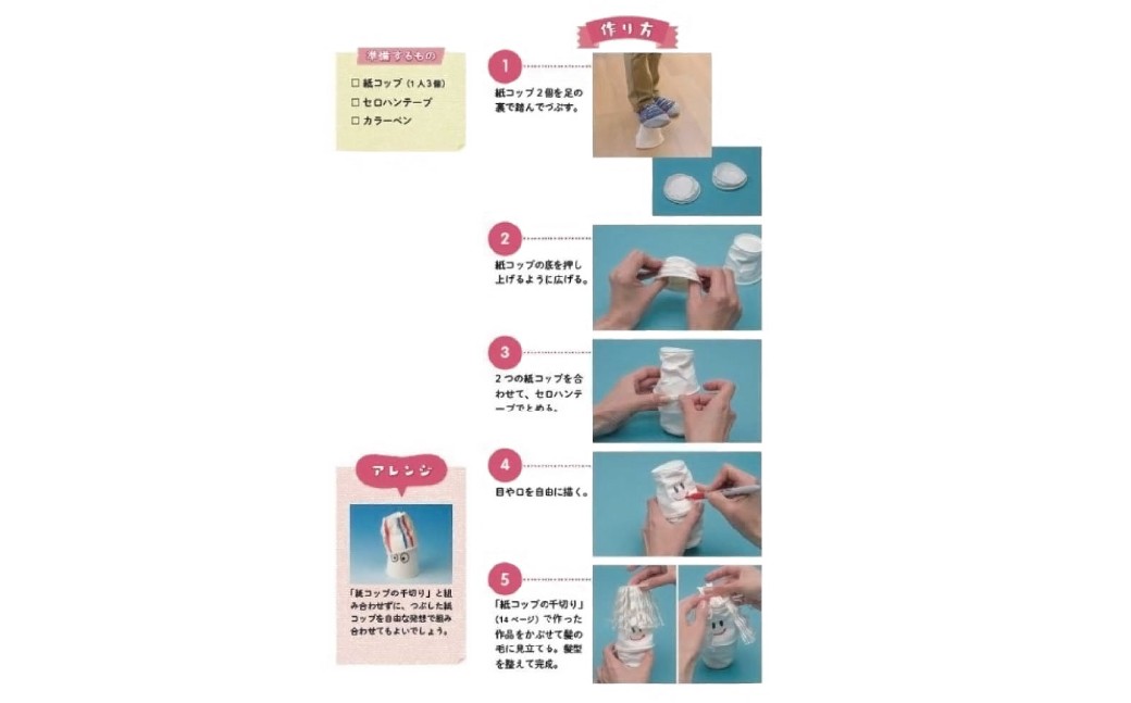 【 南荻窪 】 とことんあそぶっく とことん紙コップレシピ 