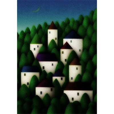 ＼京都・綾部の癒やし系作家/【絵画】　無邪気な憂鬱　額装サイズ526mmx412mm【1090801】