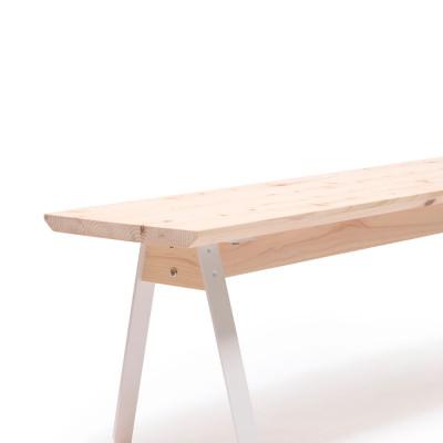 ふるさと納税 西粟倉村 kinari Bench(キナリ ベンチ) White【幅120cm×奥行32cm】 |  | 02