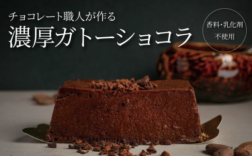 チョコレート職人が作る濃厚ガトーショコラ（香料・乳化剤不使用）2本入り〈 チョコレート カカオ お菓子 スイーツ 洋菓子 チョコ 専門店 Bean to bar カカオニブ 美味しい カフェタイム プレゼント ギフト バレンタイン ホワイトデー 人気 おすすめ おしゃれ 〉