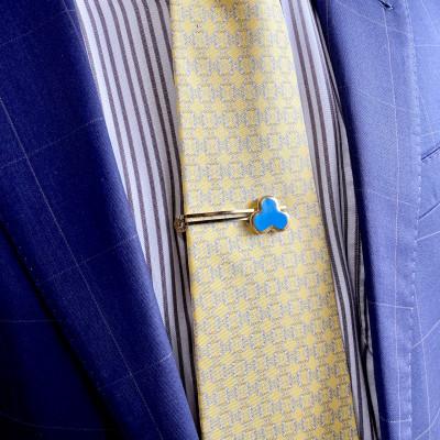 ふるさと納税 茅ヶ崎市 ArtOpus. ネクタイピン ファミリア ブルー 湘南 茅ヶ崎市 陶磁器 アートギフト |  | 01