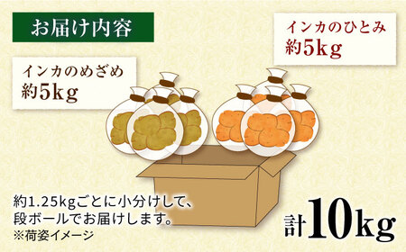 糸島育ちのジャガイモ 2種食べ比べ インカのめざめ インカのひとみ 各5kg・計10kg 【先行予約・2024年7月より順次発送】 糸島市 / 糸島ボンテール農園[ACO014]