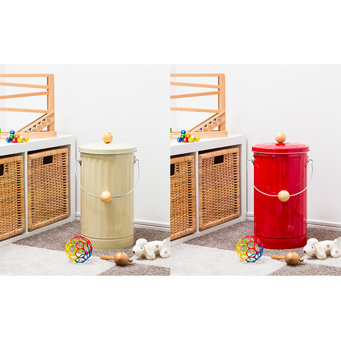 ゴミ箱 オバケツ おむつ 消臭ペール 渡辺金属工業 バケツ職人が作る トラッシュカン ゴミ入れ ゴミ インテリア レトロ トタン バケツ 蓋付き 消臭 臭わない オムツ 介護 介護用 室内 国産