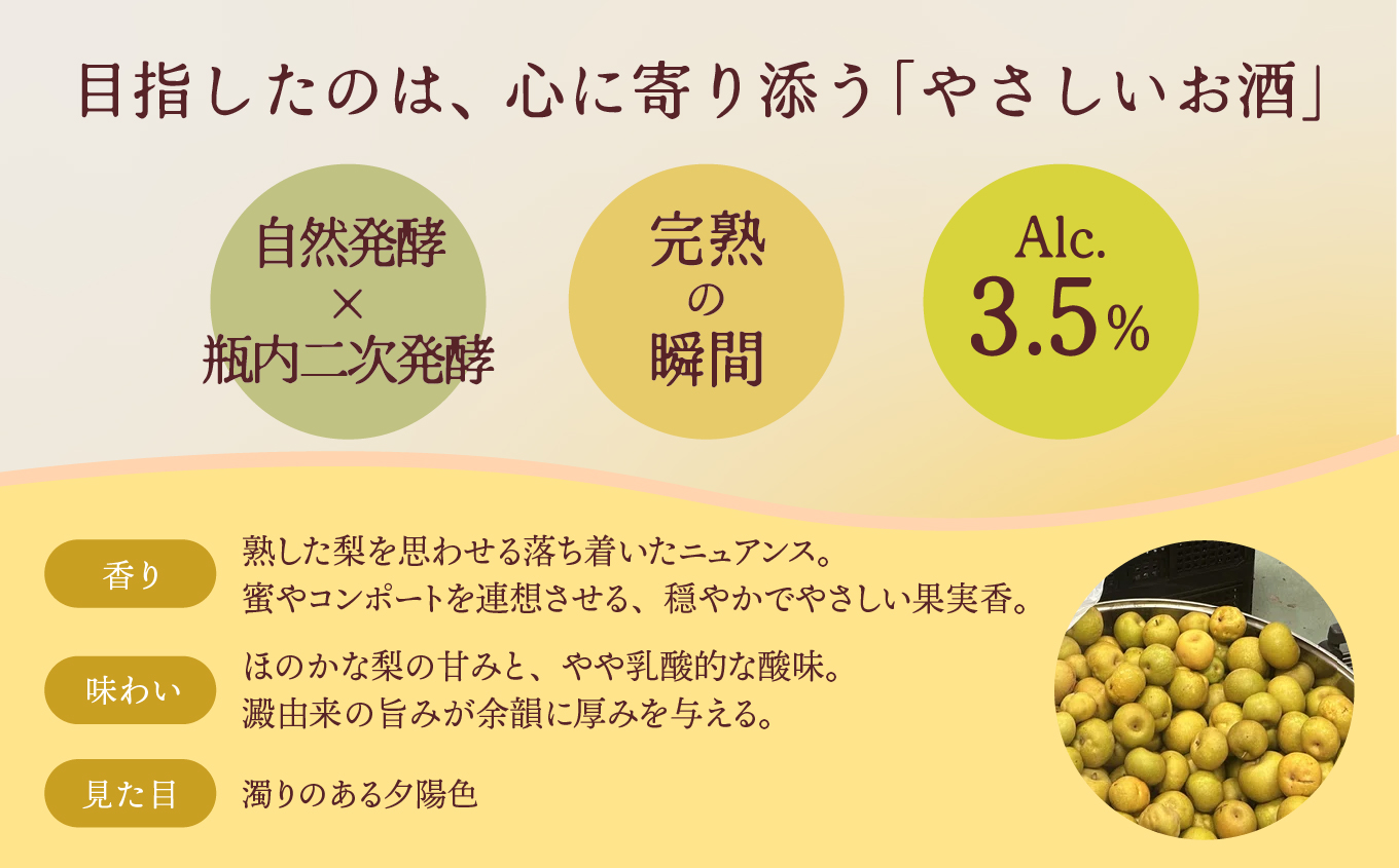 カタナシ・ポワレ Amber 2025 スパークリング 500ml 1本 潟上市 むつみワイナリー	