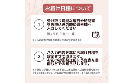 〈全3回〉「毎月」届く、旬の花束【 神奈川県 小田原市 】