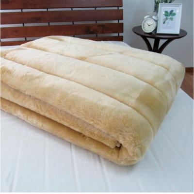 ふるさと納税 和泉市 【ダブル】贅沢ムートンタッチファーボリューム敷パッド 　ベージュ　SRFP-75W-BE |  | 03