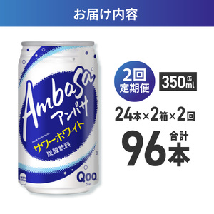 【2ヶ月定期便】アンバサ サワーホワイト 350ml缶×48本(2ケース)