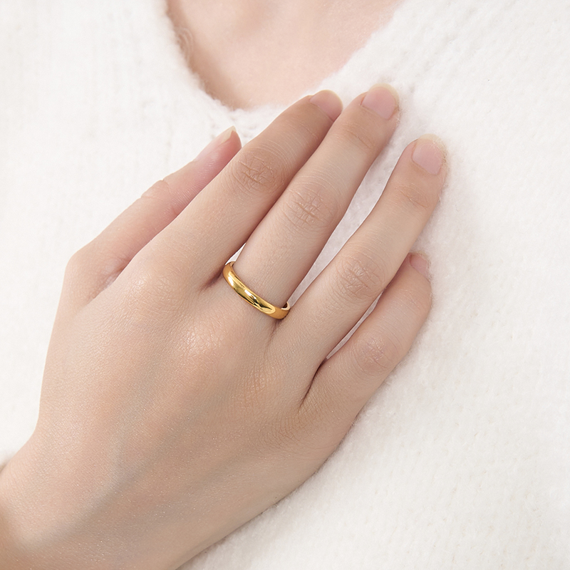 〈 甲府ジュエリー 〉K24 純金シンプルリング 20-4479