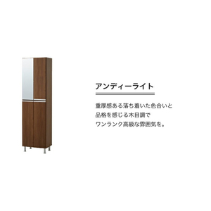 【開梱設置】シューズボックス 【リアル 50 HI】 アンディーライト_【開梱設置】 シューズボックス リアル 50 HI 大川家具 カラー アンディーライト 靴箱 靴 収納 可動棚 脱臭性能 お洒落