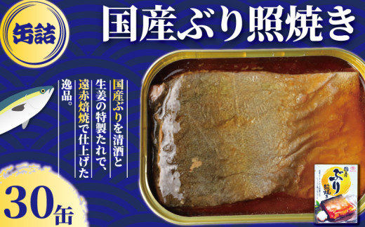 国産 ぶり照焼き 缶詰 30缶 ぶり 鰤 照焼 照り焼き テリヤキ 魚 国産 缶 海産物 魚缶詰 備蓄品 保存食 簡単缶詰 長期保存 常温保存 缶詰 備蓄缶詰 防災 非常食 ローリングストック キャンプ アウトドア お取り寄せ グルメ 大容量 おかず 朝食 昼食 夕食 おつまみ 酒 のお供 アレンジレシピ セット ギフト 贈答 贈り物 プレゼント 食品 送料無料 千葉県 銚子市 田原缶詰
