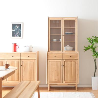 ふるさと納税 旭川市 旭川家具 MUKU工房オリジナル ジャム カップボード 80 北海道ナラ_04705 |  | 01