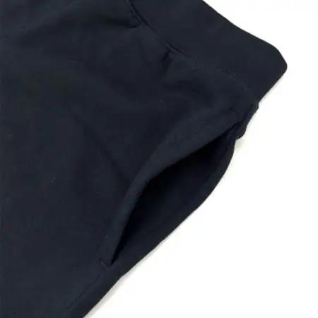 JTTA公認　卓球ユニフォーム【男女兼用:XXLサイズ】スウェットゲームハーフパンツ　ブラック【1667326】