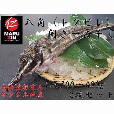 ふるさと納税 根室市 【年内配送可】★八角開き一夜干し1枚×2P G-50006