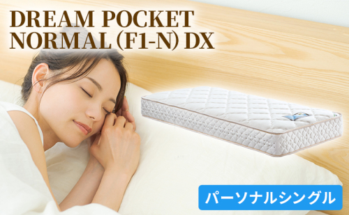 マットレス 寝具 アレルリーフ ドリームベッド DREAM POCKET NORMAL（F1-N）DX パーソナルシングル 【配達不可：北海道・沖縄・離島】