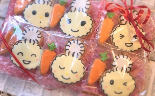 アイシングクッキー6個セット／朝霞市キャラクターぽぽたん