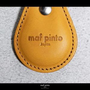 maf pinto (マフ ピント) タグ キーリング キーホルダー キーケース キーチャーム イエロー レザー 本革 日本製