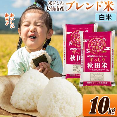 ふるさと納税 大仙市 米   ブレンド米 令和7年産【白米】10kg|22_ssn-041001h_sf