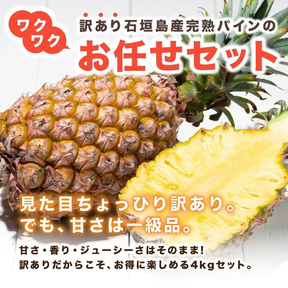 川平パイン お徳用訳あり4kg 　KN-6