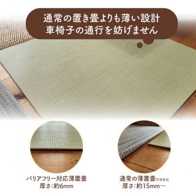ふるさと納税 与謝野町 薄置畳2枚 バリアフリー対応(厚さ6mm)【彩園02 新黄金色】フロアタイルとして使用できる置き畳 |  | 01