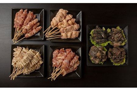 【最速便】九州産焼き鳥セット4種（40本）盛り合わせ（冷凍）＆宮崎県産炭火焼4種セット(冷凍) 鶏肉 炭火焼 焼き鳥