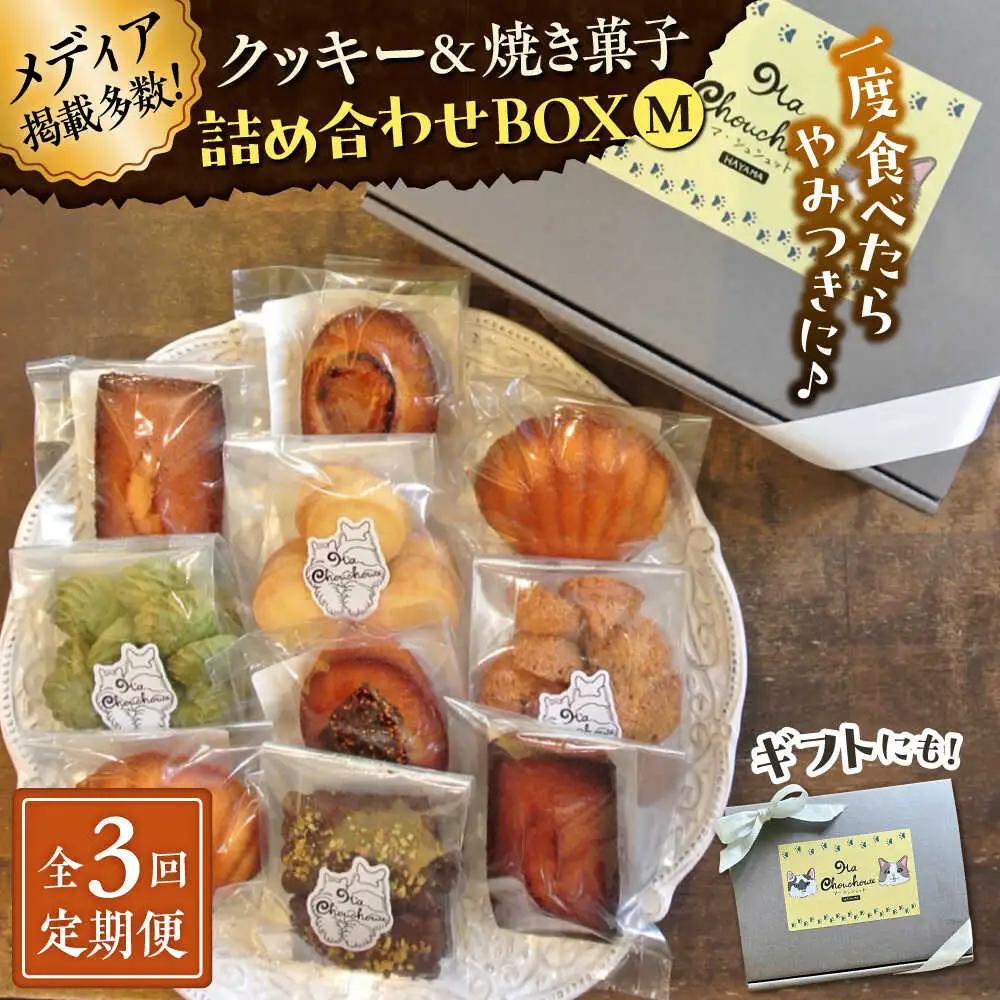【全3回定期便】クッキー＆焼き菓子詰め合わせBOX M／ クッキー [ASBU012]