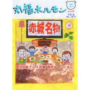 【定期便・全6回】 焼くだけ簡単「丸福ホルモン (うま塩ペッパー味)」定期便 合計3.6kg（600g×6回）｜豚ホルモン 豚⾁ 焼⾁ BBQ ガツナンコツ レバー ⽩モツ ⼤トロ ちょい飲み 味付き